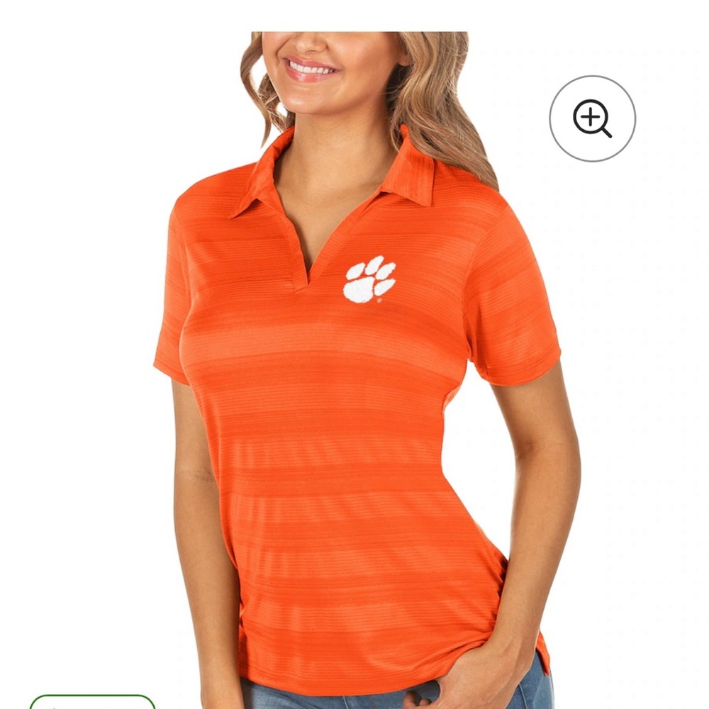 Antigua women’s Clemson shirt. Officially branded. Size Medium
